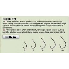 Anzois Tubertini Nikelato Serie 674 Nº9 Pcs:12